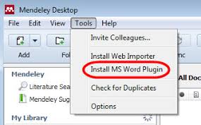 Mendeley is a free reference manager and an academic social network. How Do I Install The Mendeley Desktop Citation Plugin Mendeley Support Center