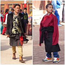Tibetan and Sherpa costumes at Lhosar ...