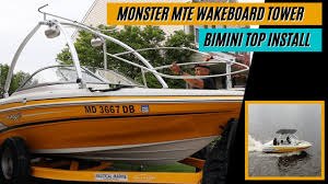 Maybe you would like to learn more about one of these? Krypt Wakeboard Bimini Top Installation Monster Wakeboard Tower Mte Youtube