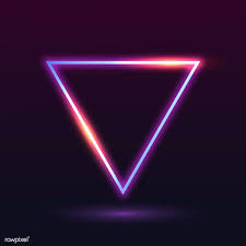 Download Premium Vector Of Retro Neon Triangle Badge Vector 599478 Neon Png Neon Wallpaper Neon