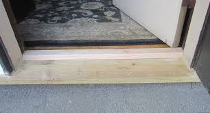 Natural spalted maples varied natural golden color tones are complemented by the organic grain pattern. What S The Proper Way To Attach An Exterior Door Threshold Home Improvement Stack Exchange