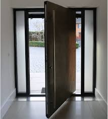 Lock, handle, hinges, installation bolt. Pivot Front Doors From Rk Door Systems Aluminium Secured By Design