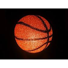 Giftexpress Basketball Sparkle Lamp Molded Light Soft Plastic Sport Desk Lamp Basketball Night Light Basketball Table Lamp Night Light Desk Lamp Soft Plastic