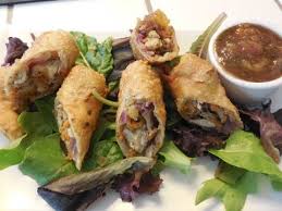 Homemade Jerk Chicken Egg Rolls Chicken Egg Rolls Chicken Appetizers Egg Roll Recipes