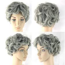 I'm often asked how i style my curly hair, what are the best products for grey curly hair, and how going . Buy Soowee Gray Hair Wig Black Mix White Synthetic Hair Short Curly Grey Aged Style Cosplay Wigs For Men And Women Online In Guatemala 32828124146