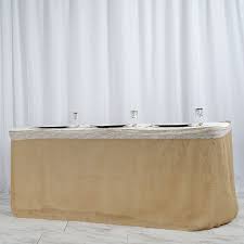 14ft Natural Jute Burlap Table Skirt In 2020 Table Skirt Rustic Wedding Favors Rustic Tablecloths