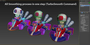 Toad From Mario Kart Nintendo 3d Model 20 Obj Max Free3d