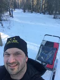 Skiing at Talkeetna Lakes with great views