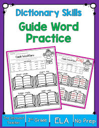 Dictionary Skills Guide Words Practice Dictionary Skills Guide Words Word Practice