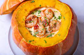 Camarao Na Moranga Com Requeijao E Tomate Cybercook