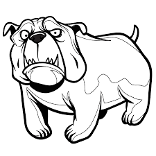 dessin chien bouledogue a colorier coloriage moto chopper