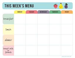 To follow this baby chart please ensure your baby has completed 6 months and you have an approval from your pediatrician for the same. 6 9 Month Old Baby Food Puree Menu Free Printable Baby Foode