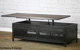 Rustic lift top coffee table with storage. Reclaimed Wood Lift Top Coffee Table Steel Reclaimed Wood Etsy