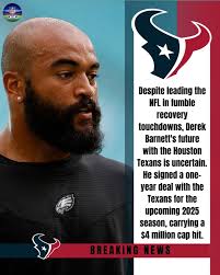 Houston Texans' Derek Barnett's future uncertain despite fumble records