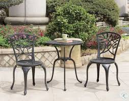 Choose one in a standard height for a large patio with lots of space. Crary Black 3 Piece Outdoor Bistro Table Set From Furniture Of America Coleman Furniture