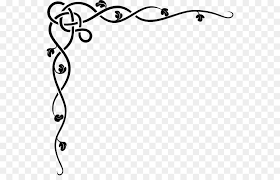 Black rose clip art line tato tribal bunga mawar transparent png. Background Tribal Border Png Novocom Top
