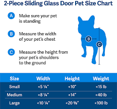 Width x height x thickness; Buy Petsafe Sliding Glass Pet Doors Extreme Weather Door Or 2 Piece Standard Door Cat Or Dog Door Great For Apartments And Rentals No Cutting Diy Installation Fits 81