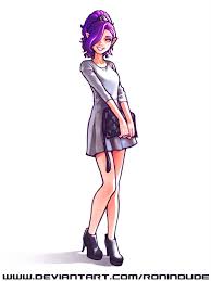 Purple Hair By Ronindude On Deviantart Girl With Purple Hair Purple Hair Characters With Purple Hair