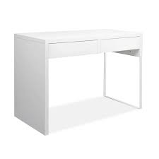 Buy glacer sewing table, sewing desk, craft table, multipurpose desk, computer desk, writing desk, sewing machine platform with foldable shelf, powder coated sewing table with steel frame: Artiss Anti Rust Metal Computer Desk With 2 Drawers Powder Coated Legs White Ebay