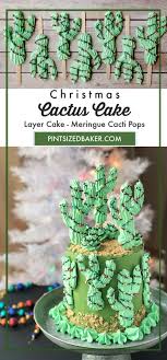 Materials needed once combined, shape into a cylindrical cactus shape. Christmas Saguaro Cactus Cake Video Pint Sized Baker