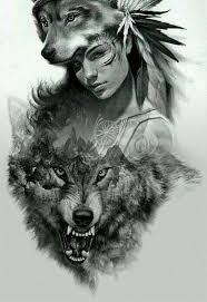 Pin By Necmi Ilhan On Native American Indian Art Influences Native American Girl Tattoo Native American Tattoos Native American Wolf