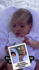 Bia Miranda mostra rostinho do filho Kaleb pela primeira vez "a cara do  pai". #fofoca #famosos #biamiranda #kaleb #buarque #maternidade