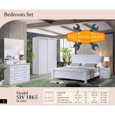 Set bilik tidur moden desainrumahid com sumber desainrumahid.com. Pre Order 4in1 Korean Style Bedroom Set Set Bilik Tidur Deliver Installation Klang Valley Shopee Malaysia