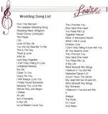Wedding Music Song List Wedding Ceremony Music Wedding Ceremony Songs Wedding Songs