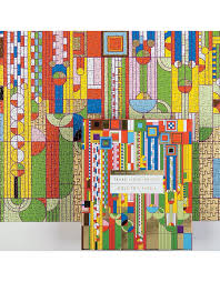 The frank lloyd wright saguaro cactus luggage tag from galison features wright's brightly colored classic geometric design with luxe gold foil embellishments. Galison Frank Lloyd Wright Saguaro Cactus And Forms Foil Stamped 1000 Pc Puzzle The Swag Sisters Toy Store