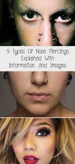 9 Types Of Nose Piercings Explained With Information And Images Piercing Doublenosepiercing Double Nos Septum Piercing Nose Piercing Types Of Nose Piercings
