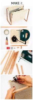 Make It Par Leroy Merlin Le Porte Revue En Tube De Cuivre Diy Et Bois A Fabriquer Soi Meme Et A Personnaliser A L Envie Ave Diy Diy Decoration Chute De Tissu
