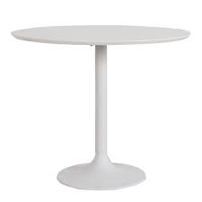I found all the information about the height, circomference ratio to people being seated and how far the legs need to support the top so the table does not flip (70% of the top). Genoa 80cm Round Dining Table Fishpools