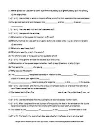 The jigsaw puzzle by j.b. The Jigsaw Puzzle By Judith Bauer Stamper Complete Guided Reading Worksheet