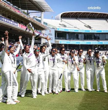 Historic First For The Indian Women's Cricket Team !! Winners Of The First  Ever Women's Test Played At The Iconic Lord's Cricket Ground!! Harmanpreet  Kaur led India Trounced Hosts England By A