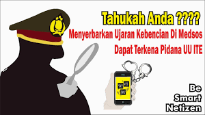 Sebar Provokasi Dan Ujaran Kebencian Di Medsos Siap Siap Dipidana Uu Ite Tribrata News