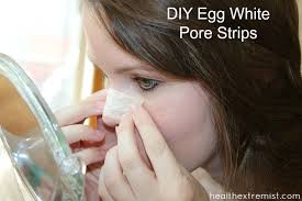 diy egg white pore strips remove