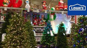 Lowes Christmas Trees Decorations Home Decor Shop With Me Shopping Store Walk Th Lowes Christmas Trees Lowes Christmas Decorations Christmas Tree Decorations