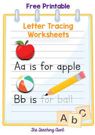 Encourage name recognition, spelling and letter formation with this name tracing practice worksheet. Letters Tracing Worksheets The Teaching Aunt