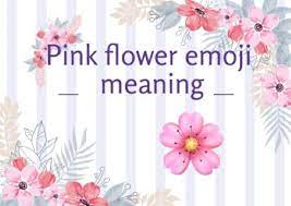 This is a flower this is a hibiscus flower. Pink Flower Emoji Pink Flowers Flower Meanings What Is Pink