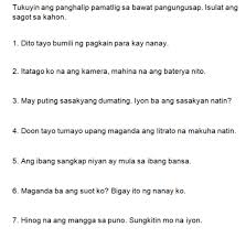 Panghalip Pamatlig Exercise