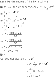 Q15.what will be the lateral surface area of cone , if its radius and vertical height are 10 cm and 24 cm answer: Chapter 19 Volume And Surface Areas Of Solids Solutions For Class 10 Mathematics Maharashtra Topperlearning