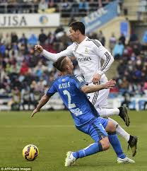 Carlo ancelotti looks set to manage his last game at real madrid on saturday evening as his side take on local rivals getafe at the santiago bernabeu. Getafe 0 3 Real Madrid Match Report All The La Liga Action As It Happened As Cristiano Ronaldo And Gareth Bale Inspire Win For League Leaders Daily Mail Online