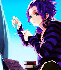 Image of pin by samantha erika on animated guys cosplayers white. Anime Boy With Violet Hair Wallpaper For You