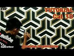  3d Wall Painting Lukisan 3d Cat Tembok Kreatif 3d 3d Wall Paint Decoration Youtube Lukisan Gambar Dinding Seni