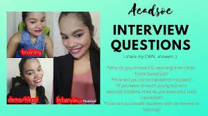 Acadsoc Initial Final Interview Questions And My Own Answers Youtube