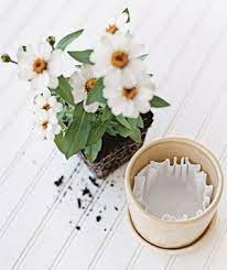 Instead of using rocks or pottery to help with your container drainage, try using a coffee filter. Gardening New Uses For Old Things Flower Pots Plants Coffee Filters