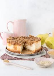 Hier gibt's das einfache rezept. Birnen Kasekuchen Mit Knusperstreusel Emma S Lieblingsstucke