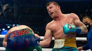 Saunders was then in survival mode as canelo took over with big punches. Ej1i6xocqzbom