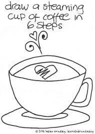 6 Step Drawing Coffee Cup Drawing Coffee Cups Coffee Drawing