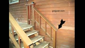Off the plane of the stair tread nosings. Big Mistake When Building A Deck Stairway Handrail Youtube
